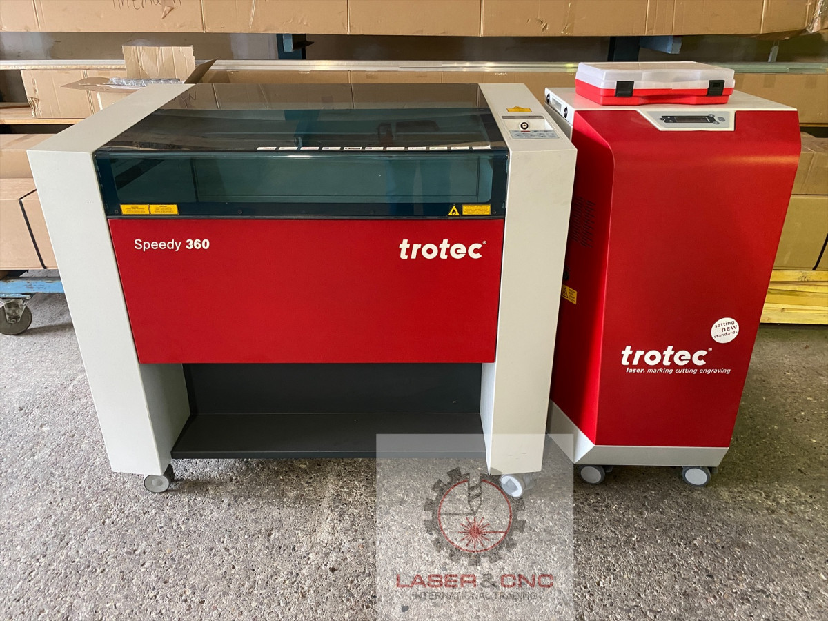 Trotec Speedy 360 Co2 Laser 60 Watt +Absaugung+Zubehör Neue Röhre